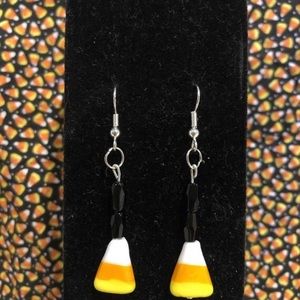 Spooky Candy Corn Earrings- TWO STYLES